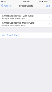 Maybe you would like to learn more about one of these? View Saved Passwords And Credit Cards In Iphone Running Ios 12