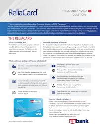 reliacard the reliacard frequently