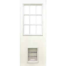 white primed fiberglass front door slab