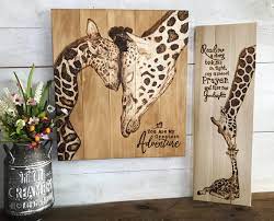 Giraffe Wall Art Giraffe Nursery Decor