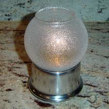 Candle Lamp Round Glass Shade Plus