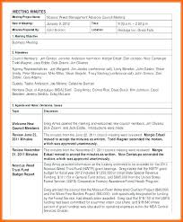 Corporate Meeting Minutes Templates Free Sample Example