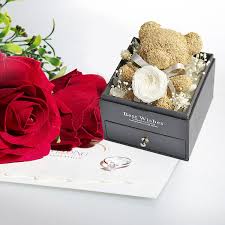 jewelry box preserved rose organizer