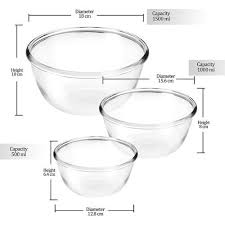 treo glass mixing bowl bakeware