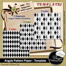 Argyle Pattern Paper Templates By Boop Designs Argyle