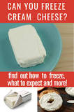 Can you freeze cream cheese in plastic containers?