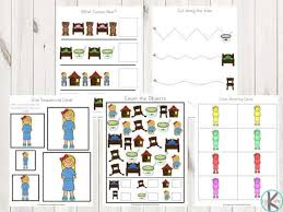 The story has been recorded originally in narrative form by robert southey in 19th century and has been adapted in many languages. Free Goldilocks And The Three Bears Worksheets