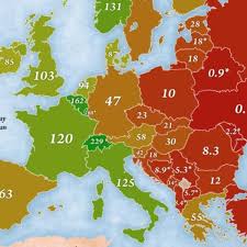 Karta evrope sa drzavama : Mapa Ovo Su Najmanje Korumpirane Zemlje Sveta Kod Njih Nema Nista Ispod Zita A Evo Gde Je Tu Srbija