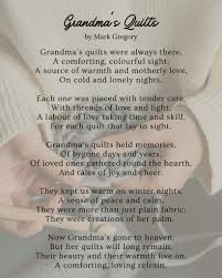 quilts funeral poem about grandmas