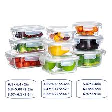 They're great for flour, sugar, coffee, tea or rice. Bayco Glass Storage Containers With Lids 9 Sets Glass Meal Prep Containers Airtight Glass Food Storage Containers Glass Containers For Food Storage With Lids Bpa Free Leak Proof Storepaperoomates Shop