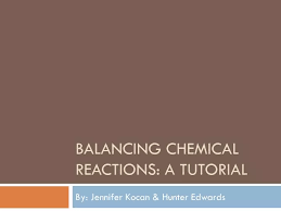 Ppt Balancing Chemical Reactions A