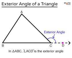 exterior angle of a triangle