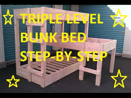 triple level bunk beds diy you
