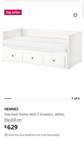 Ikea Hemnes Day Bed Frame With 3