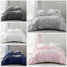 pintuck pleated duvet cover and
