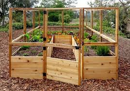 Box Raised Bed With Deer Fence Kit