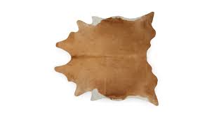 cossa 5x8 brown natural cowhide area