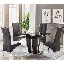 memphis glass dining table small in