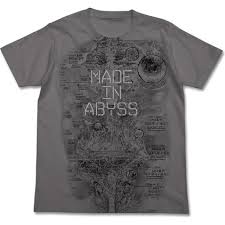 Made In Abyss T Shirt Medium Gray L Size