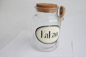 Clear Glass Jar With Wooden Spoon And