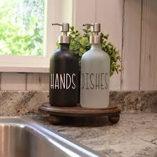 Mixed Glass Soap Dispenser Kitchen Soap