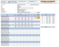 Excel Spreadsheet Tracking Employee Time Off And Free Employ On Bi
