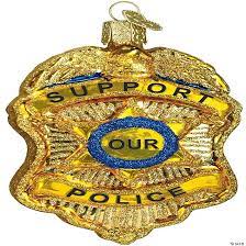 christmas tree police badge