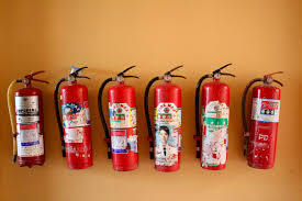 types of fire extinguishers hse study