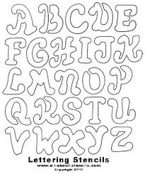 Large Font Letters Of Alphabet Free Printable Letter Stencils