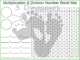 Multiplication Division Number Bond Mat 3 Dinosaurs