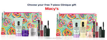 a free 7 piece clinique gift at macy s