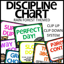 Discipline Chart Clip Up And Down Chart Rain Forest