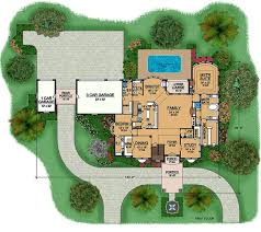 6291 sq ft terranean house plan