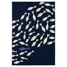 loomaknoti swimming fish blue ivory 6