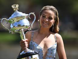 The australian open is a tennis tournament held annually over the last fortnight of january at melbourne park in melbourne, australia. In Pictures Sofia Poses With Australian Open Trophy Sports Photos Gulf News