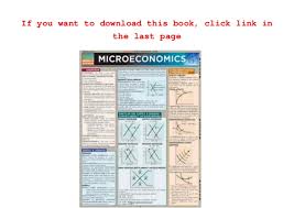 Microeconomics Reference Guide Quickstudy Business Pdf