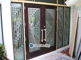 Custom Door Etched Glass Doors