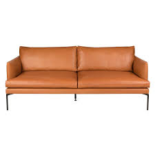 orange 3 seater leather sofa heal s uk