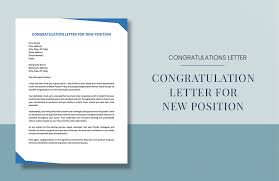 congratulation letter for new position