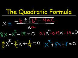 How To Use The Quadratic Formula To