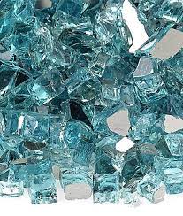 Blue Fire Glass For Outdoor Fire Pits