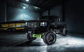 matte black cool truck