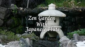 anese zen garden with flute self