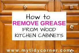 how remove grease from wood kitchen