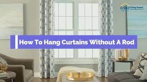 how to hang curtains without a rod 5