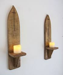 Pair Of 44cm Recycled Pallet Wood