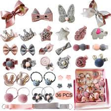 Hair bows are the perfect hair accessory for a cute & girly look. Amazon Com Baby Girl S Hair Clips Cute Hair Bows Baby Elastic Hair Ties Hair Accessories Ponytail Holder Hairpins Set For Baby Girls Teens Toddlers Assorted Styles 36 Pieces Pack Ph0053a Beauty