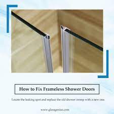 how to fix a leaking gl shower door