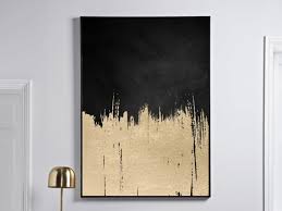 Black And Gold Wall Art Abstract Wall