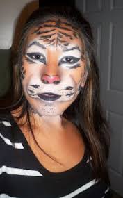 halloween makeup tiger mask tutorial
